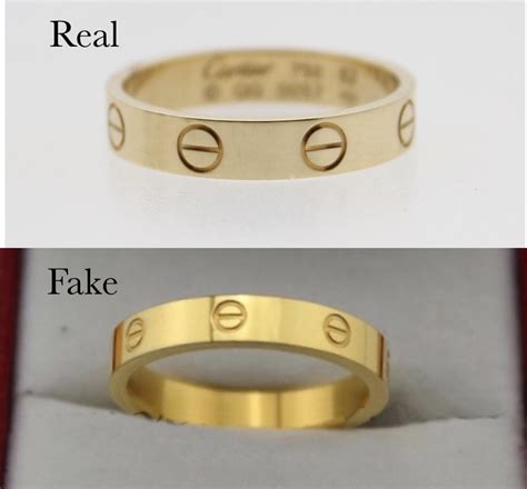 fake vs real cartier ring|cartier love ring 750 52833a.